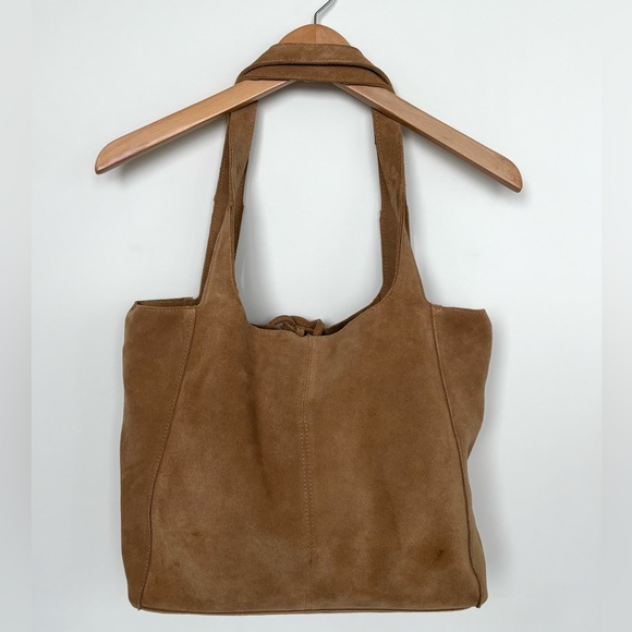Mango Suede Medium Shopper Bag in Tan - Picture 4 of 12